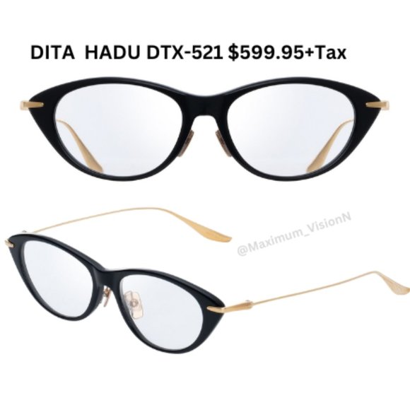 New DITA cat eye eyeglasses model HADU DTX-521& Case $600 authentic - Picture 1 of 6